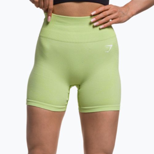 Pantaloni scurți de antrenament pentru femei Gymshark Vital Seamless galben neon
