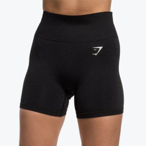 Pantaloni scurți de antrenament pentru femei Gymshark Vital Seamless negru marl