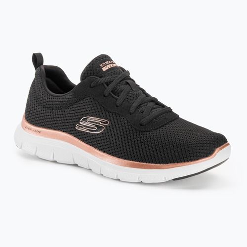 Pantofi de antrenament pentru femei SKECHERS Flex Appeal 4.0 Brilliant View negru / aur roz
