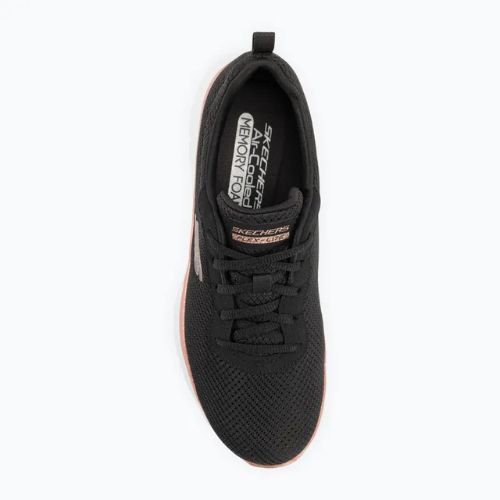 Pantofi de antrenament pentru femei SKECHERS Flex Appeal 4.0 Brilliant View negru / aur roz