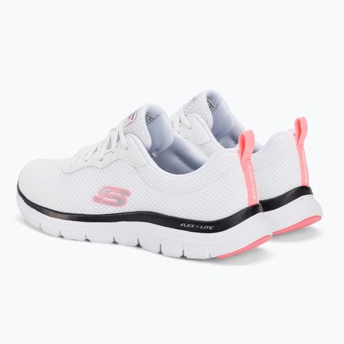 Pantofi de antrenament pentru femei SKECHERS Flex Appeal 4.0 Brilliant View alb/roz