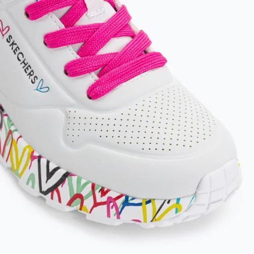 SKECHERS Uno Lite Lovely Luv alb/multi adidași pentru copii