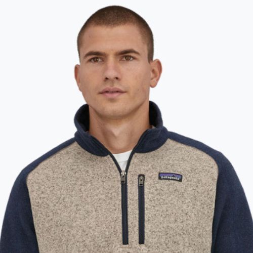 Bărbați Patagonia Better Sweater 1/4 Zip fleece Sweatshirt omuleț de polaritate oar tan