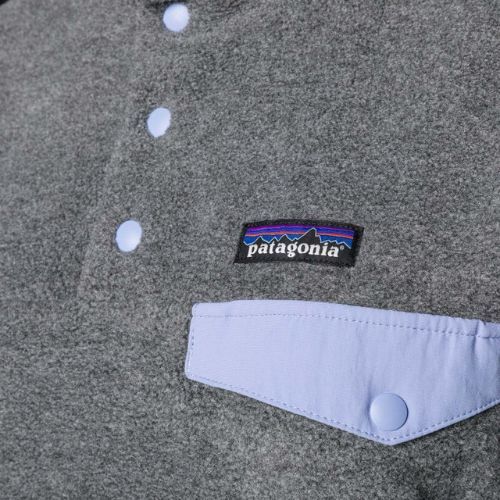 Patagonia pentru femei LW Synch Snap-T P/O nichel w / pale periwinkle fleece sweatshirt femeii