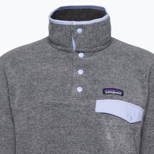 Patagonia pentru femei LW Synch Snap-T P/O nichel w / pale periwinkle fleece sweatshirt femeii