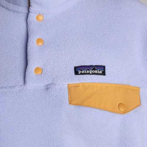 Patagonia bluză de femei LW Synch Snap-T P/O polar LW Synch Snap-T P/O pestriță palidă periwinkle