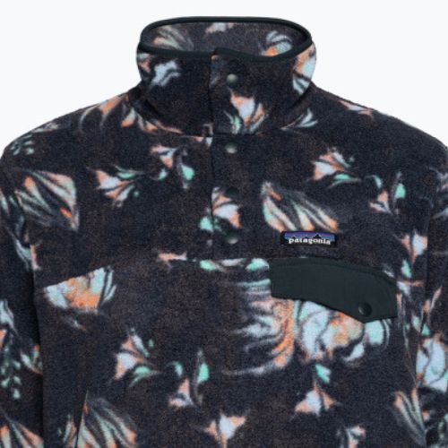 Patagonia bluză de femei din fleece LW Synch Snap-T P/O swirl floral/pitch blue