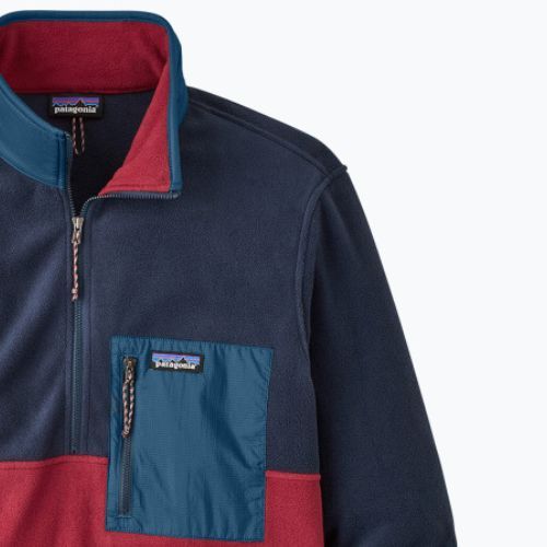 Bărbați Patagonia Microdini 1/2 Zip P/O fleece sweatshirt fleece roșu ceară