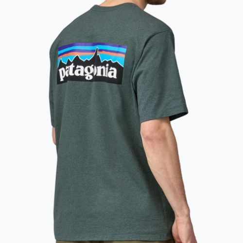Bărbați Patagonia P-6 Logo Responsibili-Tee cămașă de trekking nou verde nouț