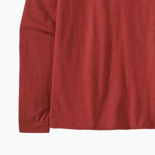 Tricou de trekking pentru femei Patagonia P-6 Logo Responsibili-Tee LS roșu burl roșu