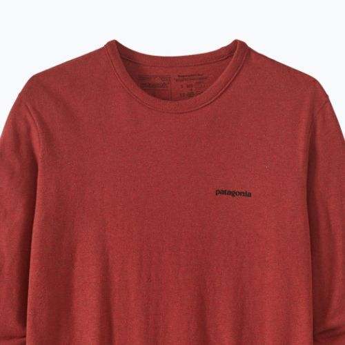 Tricou de trekking pentru femei Patagonia P-6 Logo Responsibili-Tee LS roșu burl roșu