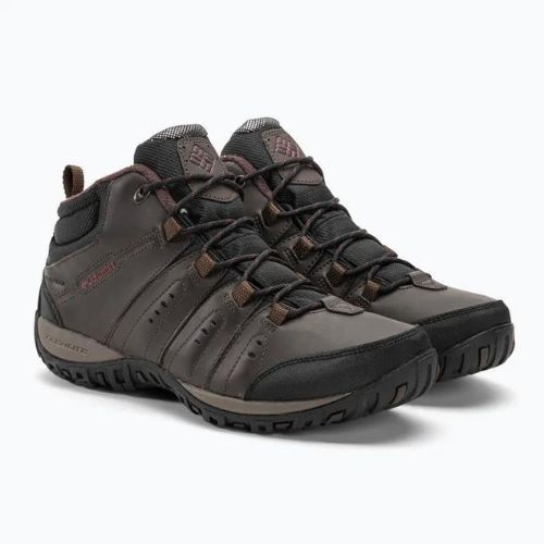 Columbia Woodburn II Chukka WP Omni-Heat cizme de trekking pentru bărbați cordovan/roșu grena