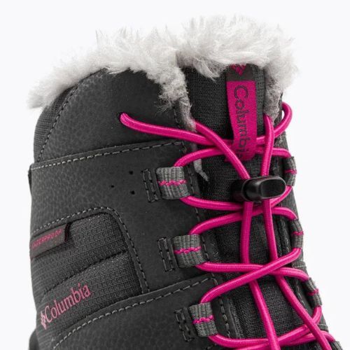 Columbia Rope Tow III WP cizme de zăpadă pentru copii Columbia Rope Tow III WP pentru copii gri închis / roz înalt