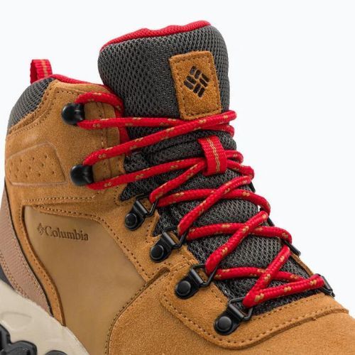 Columbia Newton Ridge Plus II Suede WP elan/roșu de munte pentru bărbați cizme de trekking