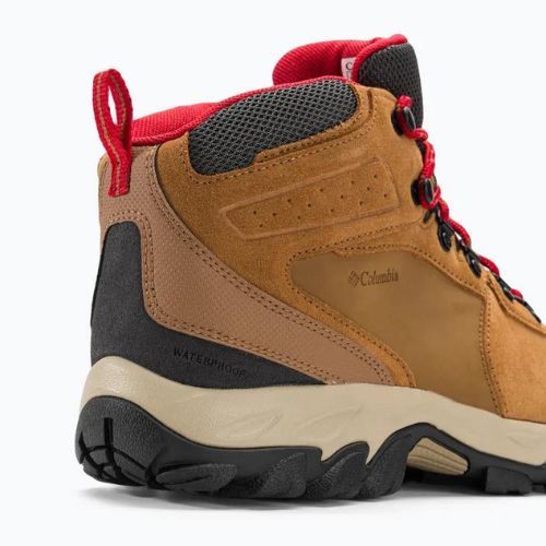 Columbia Newton Ridge Plus II Suede WP elan/roșu de munte pentru bărbați cizme de trekking