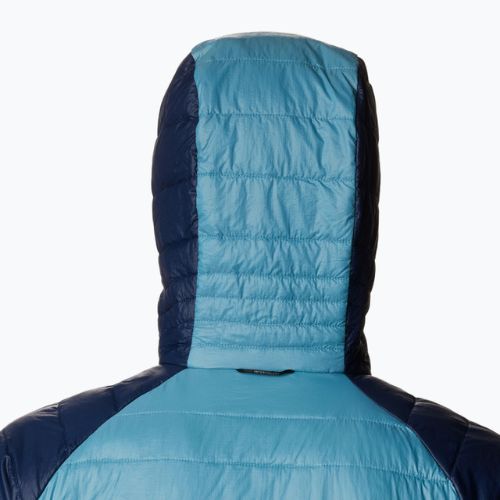 Jacheta de bărbați Columbia Platinum Peak cu glugă cu glugă în jos shasta/collegiate navy