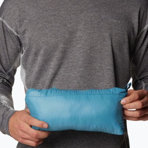 Jacheta de bărbați Columbia Platinum Peak cu glugă cu glugă în jos shasta/collegiate navy