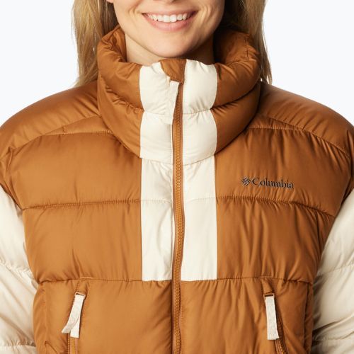 Columbia Pike Lake II Cropped jachetă în puf pentru femei de culoare camel maro/cretă