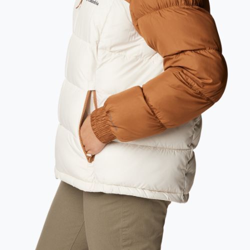 Columbia Pike Lake Insulated II jachetă din puf pentru femei de culoare camel maro/cretă