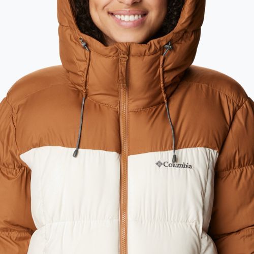 Columbia Pike Lake Insulated II jachetă din puf pentru femei de culoare camel maro/cretă