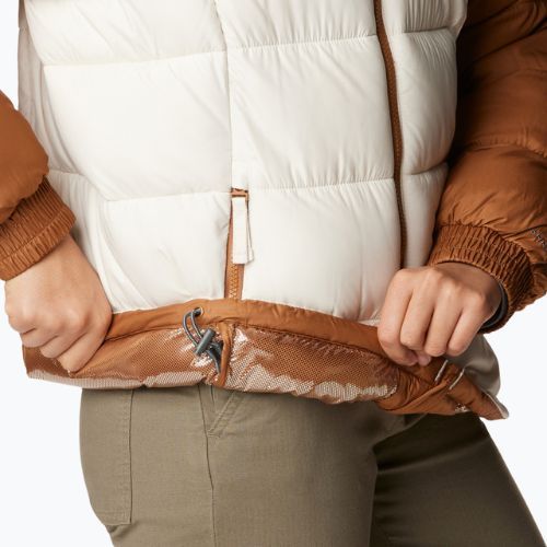 Columbia Pike Lake Insulated II jachetă din puf pentru femei de culoare camel maro/cretă