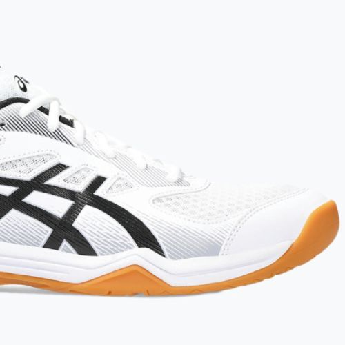 Pantofi de squash pentru bărbați ASICS Upcourt 5 alb / galben de siguranță