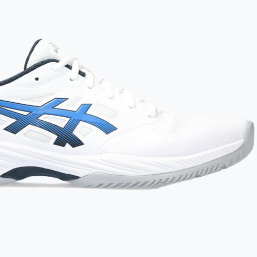 Pantofi de squash pentru bărbați ASICS Gel-Court Hunter 3 alb / albastru iluzie