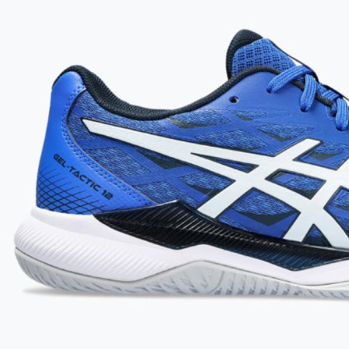 ASICS Gel-Tactic 12, pantofi de handbal pentru bărbați albastru iluzoriu / alb