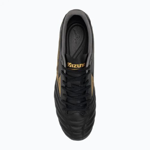 Ghete de fotbal Mizuno Morelia Neo IV Pro MD pentru bărbați, negru/auriu/negru