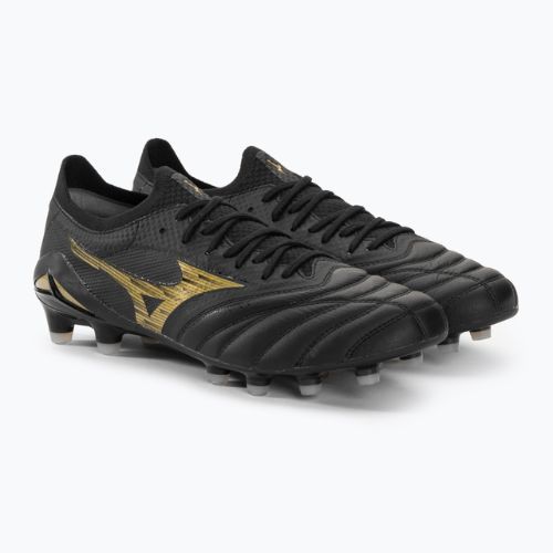 Mizuno Morelia Morelia Neo IV Beta Elite MD ghete de fotbal pentru bărbați negru/aur/negru/negru