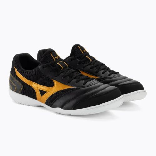 Cizme de fotbal pentru bărbați Mizuno Morelia Sala Club IN negru/mp auriu