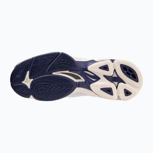 Pantofi de volei pentru bărbați Mizuno Wave Lightning Z7 alb / panglică albastră / aur mp