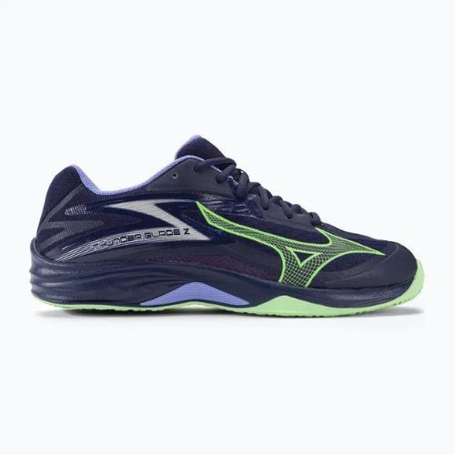 Pantofi de volei pentru bărbați Mizuno Thunder Blade Z evening blue / tech green / lolite