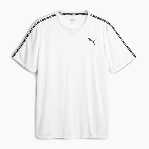 Tricou de antrenament pentru bărbați PUMA Essentials Taped puma alb