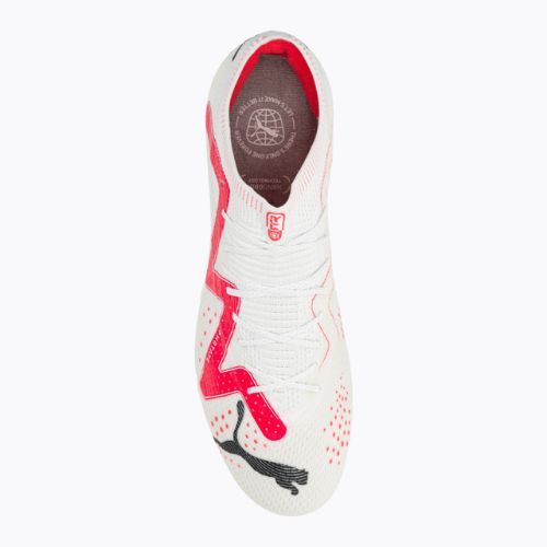 Cizme de fotbal pentru bărbați PUMA Future Ultimate Low FG/AG puma alb/puma negru/fire orchid