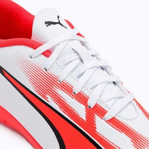 PUMA Ultra Play IT Jr ghete de fotbal pentru copii puma alb/puma negru/fire orchid