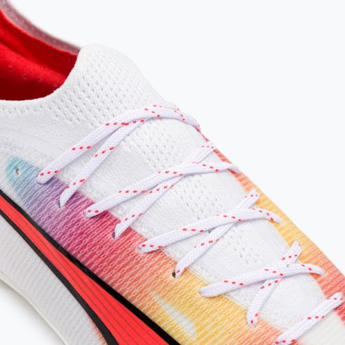 PUMA Ultra Ultimate FG/AG ghete de fotbal pentru bărbați puma alb/pum negru/fire orchid