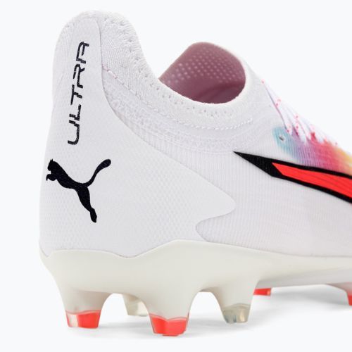 PUMA Ultra Ultimate FG/AG ghete de fotbal pentru bărbați puma alb/pum negru/fire orchid