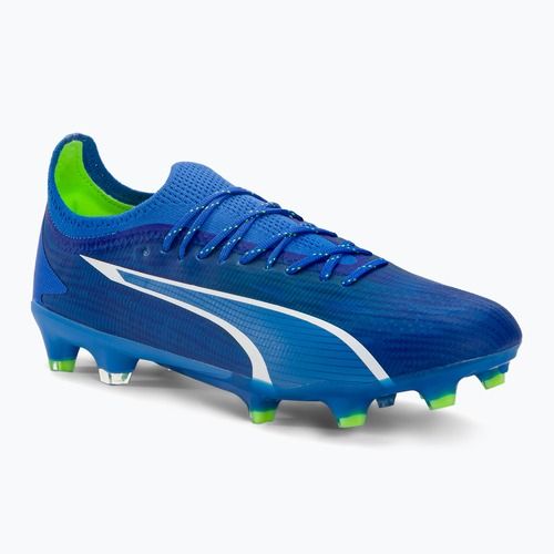 PUMA Ultra Ultimate FG/AG ghete de fotbal pentru bărbați ultra blue/puma white/pro green