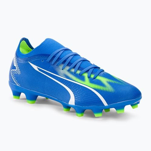 PUMA Ultra Match FG/AG ghete de fotbal pentru bărbați ultra blue/puma white/pro green