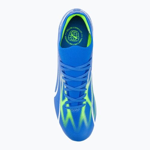PUMA Ultra Match FG/AG ghete de fotbal pentru bărbați ultra blue/puma white/pro green