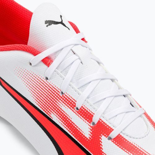 Cizme de fotbal pentru bărbați PUMA Ultra Play FG/AG puma alb/puma negru/fire orchid
