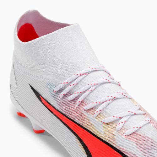 PUMA Ultra Pro FG/AG Jr ghete de fotbal pentru copii puma alb/puma negru/fire orchid