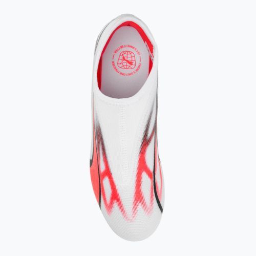 PUMA Ultra Match Ll FG/AG Jr ghete de fotbal pentru copii puma alb/puma negru/fire orchid