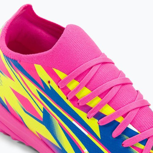 PUMA Ultra Match Energy TT ghete de fotbal pentru bărbați roz luminos/alerta galbenă/albastru ultra