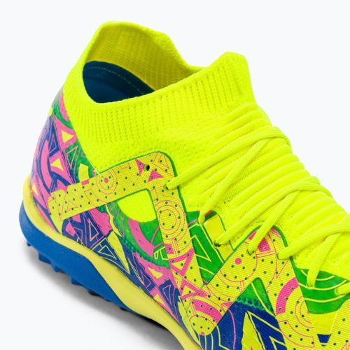 PUMA Future Match Energy TT ghete de fotbal pentru bărbați ultra albastru/alerta galbenă/roz luminos