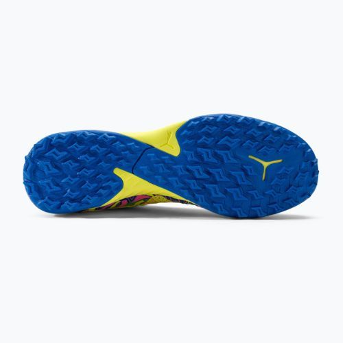 PUMA Future Match Energy TT ghete de fotbal pentru bărbați ultra albastru/alerta galbenă/roz luminos
