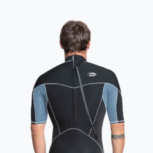 Quiksilver bărbați 2/2 Capsule Saturn Saturn SS SP negru / albastru provincial costum de neopren negru / albastru provincial