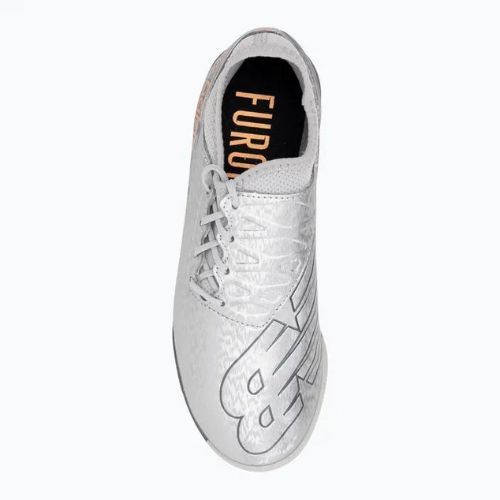Ghete de fotbal pentru copii New Balance Furon V7 Dispatch TF Jr argint