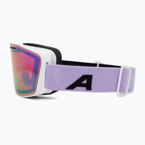 Ochelari de schi Alpina Nendaz Nendaz Q-Lite S2 alb/lilac mat/lavender